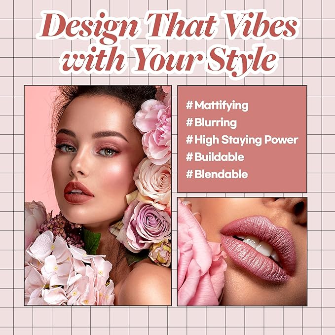 Hope Girl 3D Powder Blusher 0.17oz | Skin-Loving Korean Mini Blush for Cheeks and Eye Makeup w/Allantoin | K Beauty Cool Toned Vibrant Sunkissed Fine Powder Makeup Blush Cosmetics (#07 Dry Rose)-BrightBean Baby