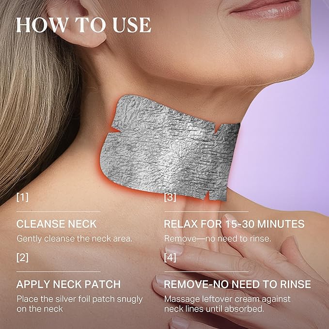 depology Tightening and Lifting Neck Wrinkle Patches with Cream, PDRN Deep Collagen Neck Mask, Firming Patch with PDRN、Collagen and Niacinamide Cream-BrightBean Baby