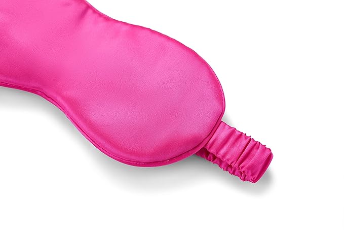 Silk Sleep Mask Light Blocking Luxury 100% Mulberry 19mm Silk Eye Mask Eye Cover Blindfold Ultra Soft Light & Comfy Anti Aging Skin Care with Travel Bag Gift Package-BrightBean Baby