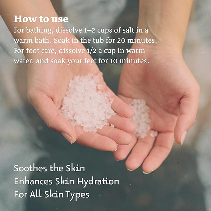 Dead Sea Salts for Soaking Relaxing Sea Salt Bath Soak for Body Rejuvenation - Natural Mineral Salts - Coarse Dead Sea Salt Unscented Bath Salts for Women & Men (2.2 lb)-BrightBean Baby