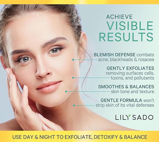 LILY SADO MATCHA MADE IN HEAVEN™ Sugar Facial Scrub - Best Daily Facial Exfoliating Cleanser for Women & Men - Vegan Face Wash Exfoliates Skin, Treats Acne, Reduces Pore Size - 4 oz-BrightBean Baby