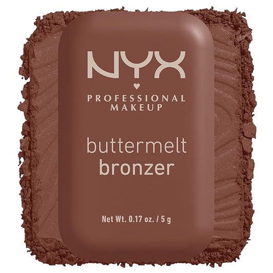 NYX PROFESSIONAL MAKEUP Matte Buttermelt Bronzer, Longwear Face Makeup with Up to 12 Hours of Wear, Vegan Formula - Do Butta-BrightBean Baby