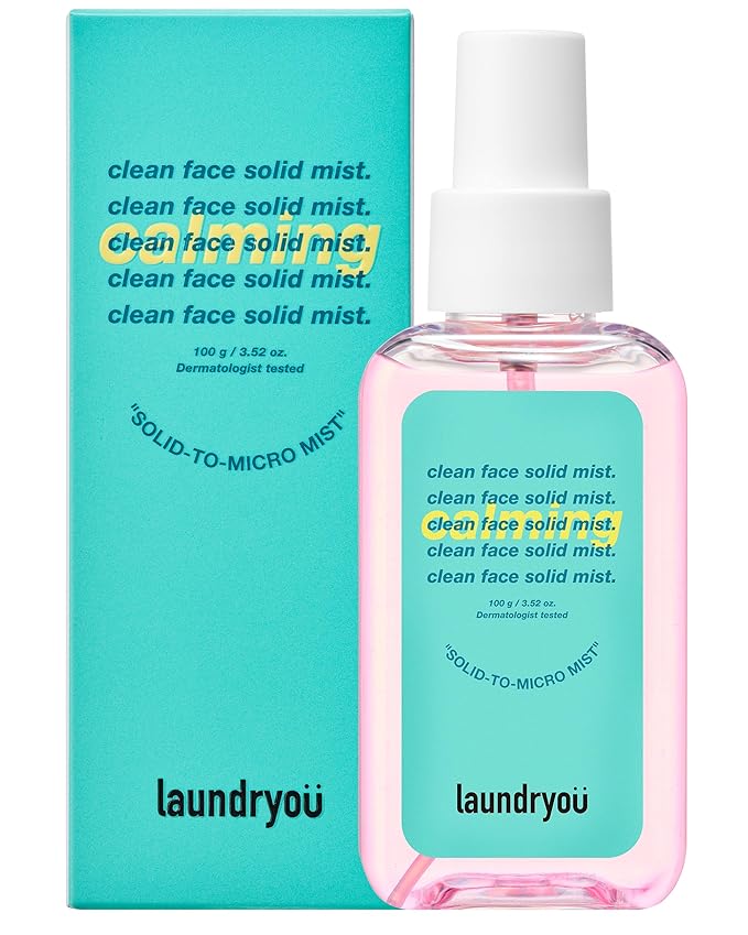 Clean Face Solid Mist - Calming, Hydrating, and Moisturizing Gel-To-Mist Dermatologist Tested Hypoallergenic Facial Spray for Redness Relief and Soothing Irritated Skin - (3.38 fl. oz.)-BrightBean Baby