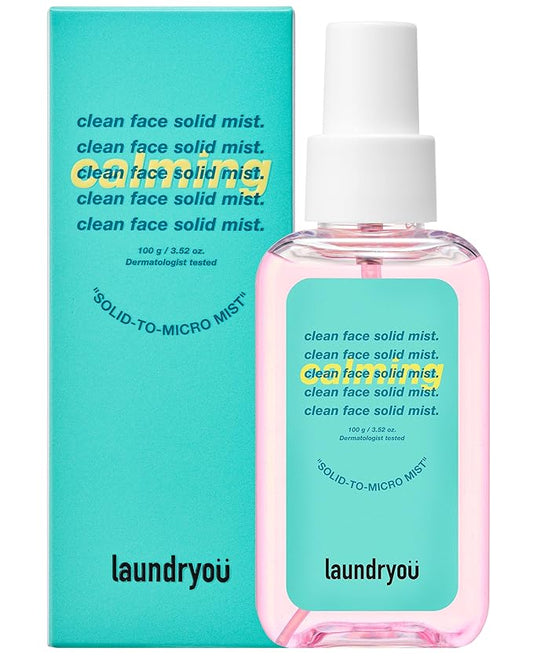 Clean Face Solid Mist - Calming, Hydrating, and Moisturizing Gel-To-Mist Dermatologist Tested Hypoallergenic Facial Spray for Redness Relief and Soothing Irritated Skin - (3.38 fl. oz.)-BrightBean Baby