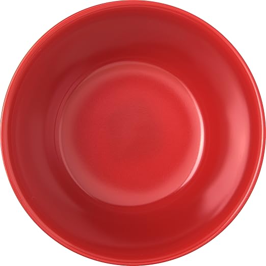 Carlisle FoodService Products Dallas Ware Reusable Plastic Bowl Bouillon Cup Bowl for Home and Restaurant, Melamine, 8 Ounces, Red, (Pack of 24)