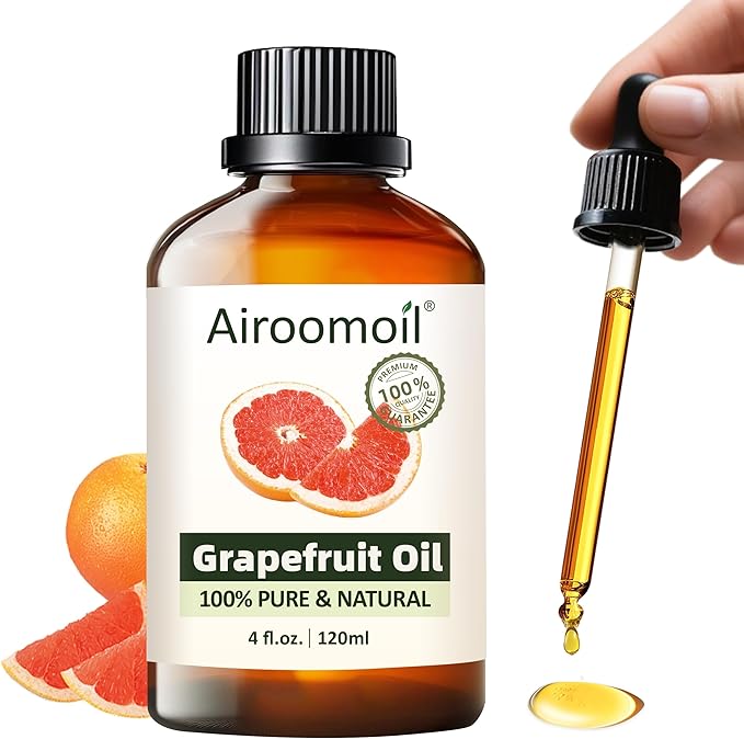 Pure Grapefruit Essential Oil - Fresh Citrus Scent Aromatherapy for Diffusers, Candle Soap Making, Massage Oil 4 Fl Oz-BrightBean Baby