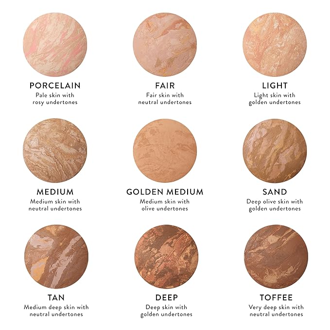 LAURA GELLER NEW YORK Baked Balance-n-Brighten Foundation with Kabuki Brush Makeup Set, Tan-BrightBean Baby