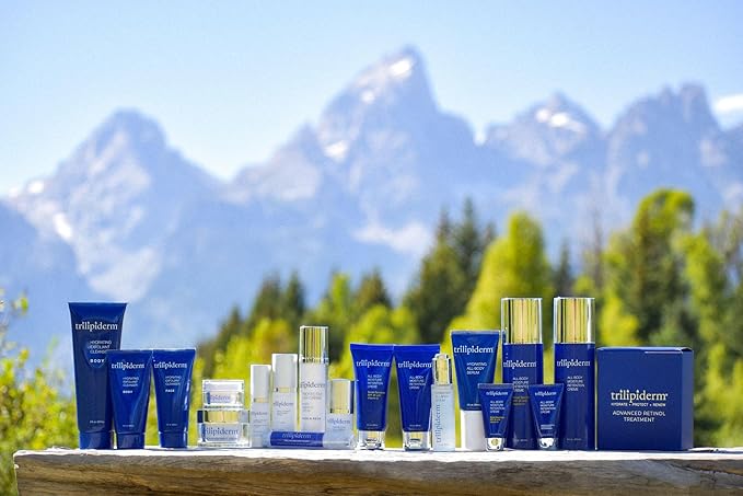 Trilipiderm Essential Body Regimen Bundle Set – 4 Simple Steps for this regimen - Start with Gentle Exfoliant Cleanser, Sun Care and Rejuvenating System that is powerful, natural and healthy hydration-BrightBean Baby