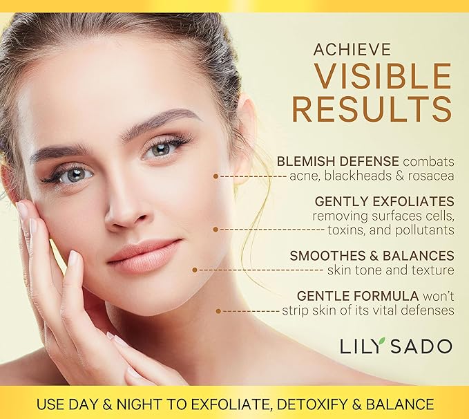 LILY SADO HONEY WALNUT Creamy Face Scrub - Best Exfoliating Facial Cleanser for Women & Men - Gently Exfoliates, Softens & Energizes Skin, Treats Acne, Reduces Pore Size - For All Skin Types - 4 oz-BrightBean Baby