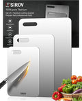 Katuchef Titanium Cutting Board for Kitchen, 100% Pure Titanium Cutting Board Food Grade,Non Toxic chopping board, Dishwasher safe, Easy to Clean(Set of 3)