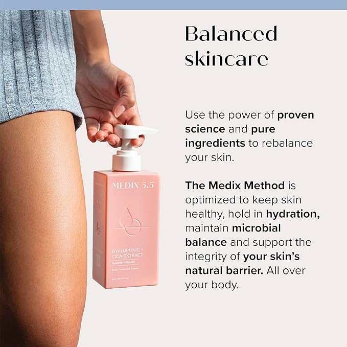 Medix 5.5 Hyaluronic Acid + Vitamin E Cream Body Lotion & Face Moisturizer | Hydrating Dry Skin Firming Lotion Minimizes Look Of Wrinkles, Stretch Marks, & Crepey Skin | Skin Care Products | 15 Fl Oz-BrightBean Baby