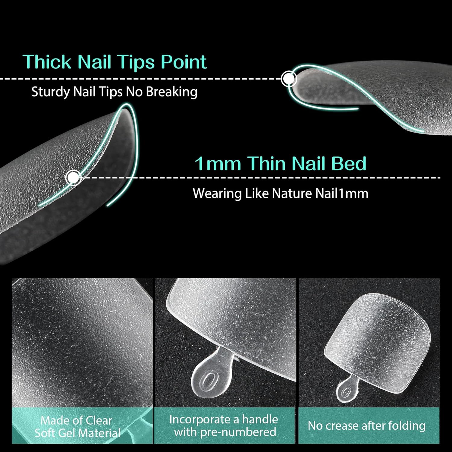 UNA GELLA Toe Nail Tips 312Pcs Short Square False Soft Gel Full Cover ToeNail Tips Matte Press on Fake Toenails 12 Sizes Pre-shape Acrylic Toenails Tips For Nail Extension Home DIY Nail Salon-BrightBean Baby