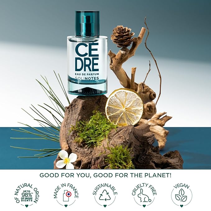SOLINOTES Cedarwood Perfume for Men - Eau De Parfum | Refined Woody and Soothing Fragrance - Made in France - Vegan - 1.7 fl.oz-BrightBean Baby