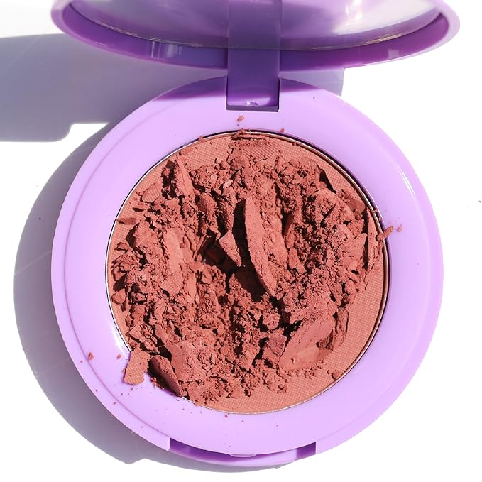 Half Caked In Bloom Powder Blush | vegan & cruelty-free, fragrance-free, highly pigmented, primer-infused | 3.8g (Day 'N' Nite)-BrightBean Baby