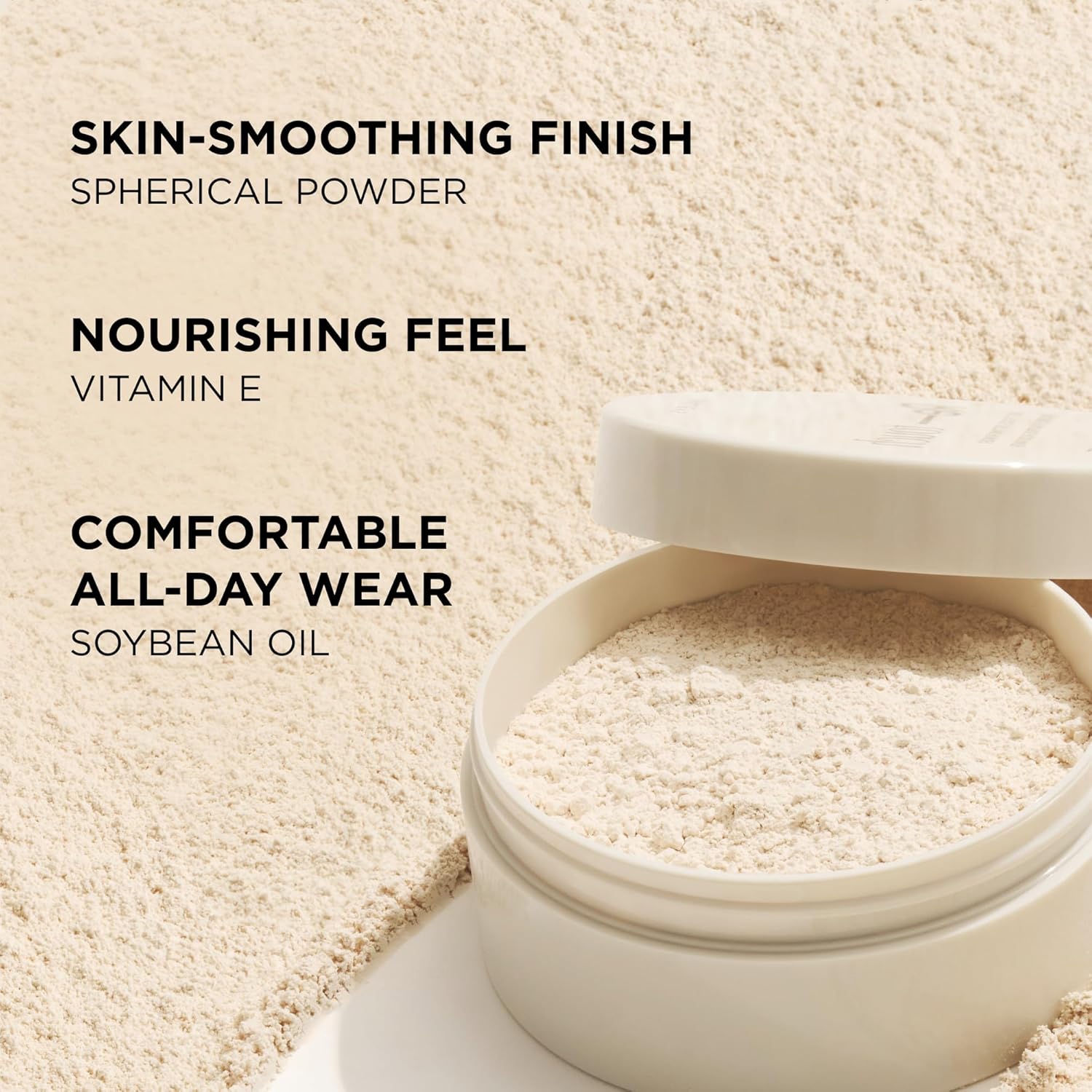 HALEYS Re-touch Setting Powder VEGAN + CRUELTY-FREE, Ultra-Blurring, Lightweight, Non-Caking, Nourishes, Smoothens for Filter-Like Finish, Soft Focus Translucent Loose Powder (Honey Shade)-BrightBean Baby