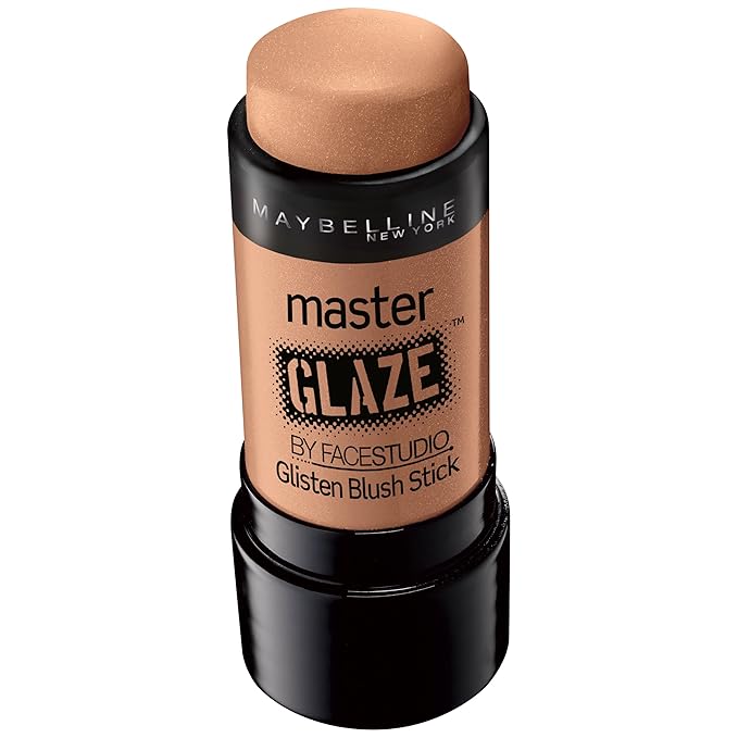 Maybelline New York Face Studio Master Glaze Glisten Blush Stick, Warm Nude, 0.24 Ounce-BrightBean Baby