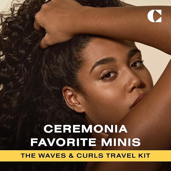 Ceremonia The Waves & Curls Travel Kit Mini Set Ultimate Hair Wellness Bundle for Textured Hair-BrightBean Baby