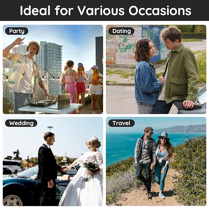 Segbeauty Atomizer Sprayer for Perfume, 10 Packs Glass Perfume Bottles Empty, 10ML Travel Refillable Perfume Bottle Portable Sprayer Atomizer Travel Accessory Toiletries Cosmetic Dispenser Bottle-BrightBean Baby