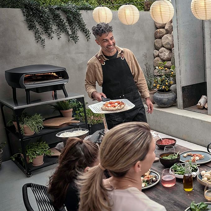 Witt 14"/36CM Perforated Pizza Peel – Ultra Thin Aluminum Peel for Retrieving Pizzas from The Pizza Oven with Ease