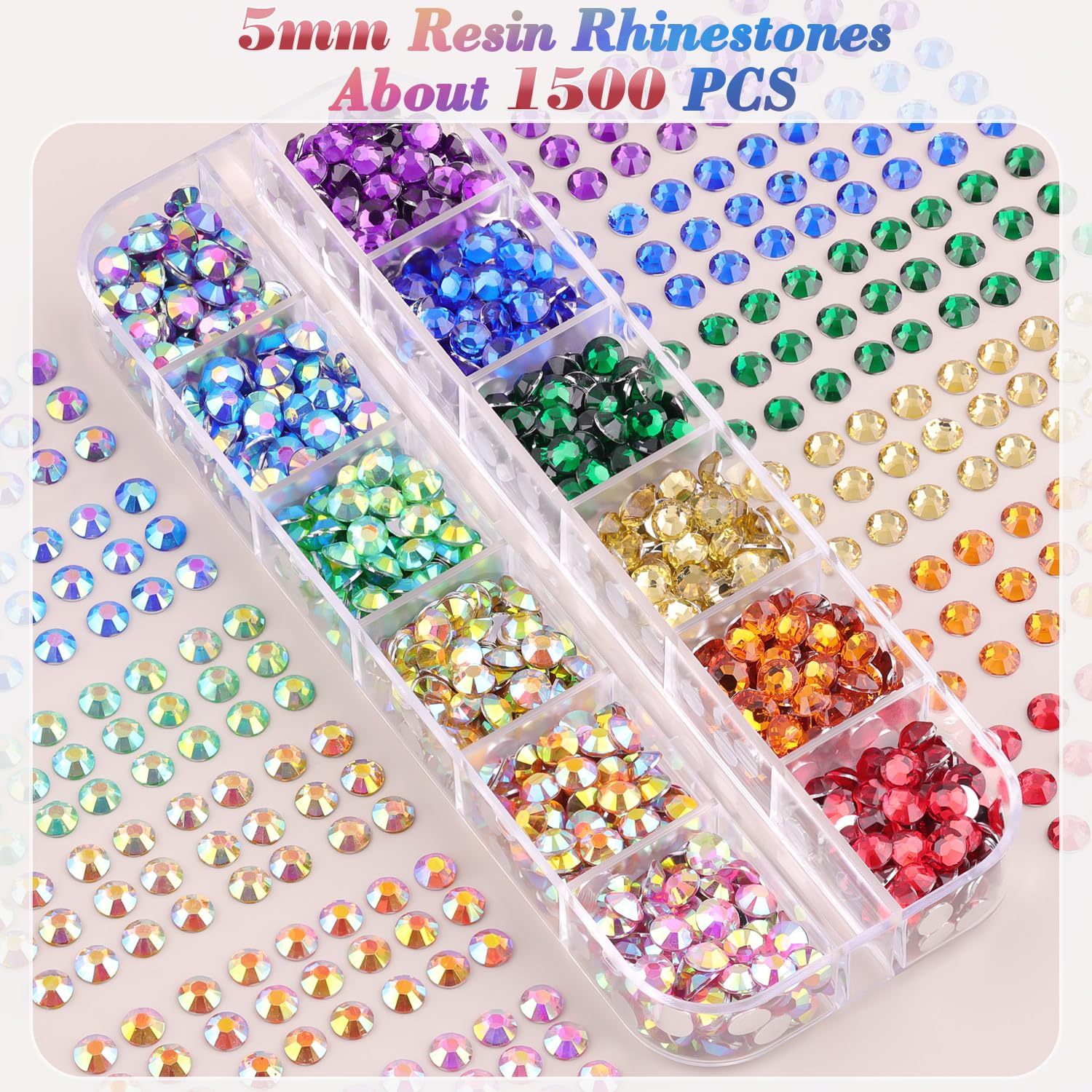 8500 PCS Flatback Rhinestones for Crafting and 3PCS B7000 Glue (Pack 1), 2 Boxes of Rainbow Resin Rhinestones Gems Charms for Bedazzling DIY Crafts Fabric Clothing Tumblers Shoes Nail Art-BrightBean Baby