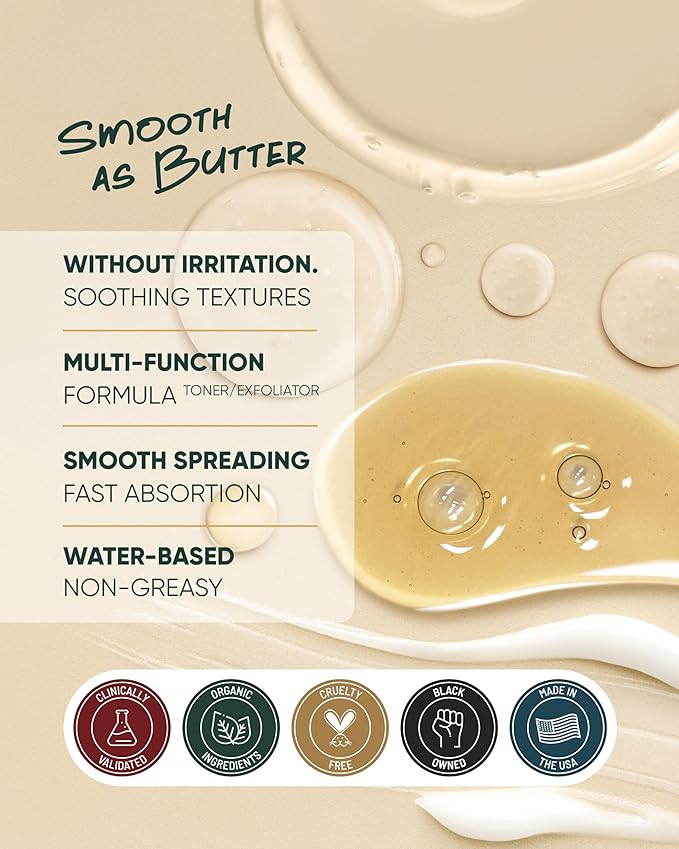 Buttah Skin Supreme Kit for Melanin Rich Skin | Oil-Free Hyaluronic Gel Cream 2 oz | Vitamin C Serum 1 oz | Cleanser 3.4 oz | Rosewater Toner 3.4 oz | Black Owned Skincare-BrightBean Baby