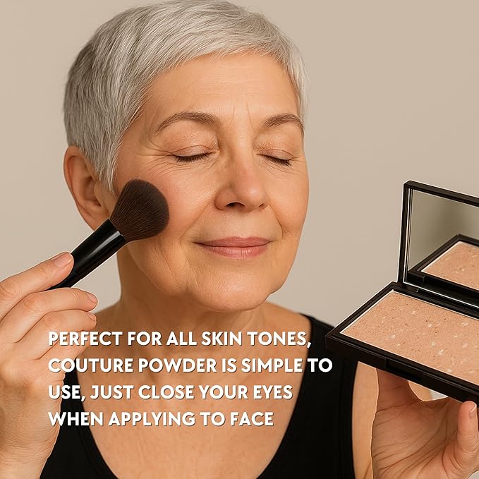 Ready to Wear Lasting Couture Finish - Color Correcting Powder Makeup Compact, Universal Correcting Foundation - Deluxe Size-BrightBean Baby