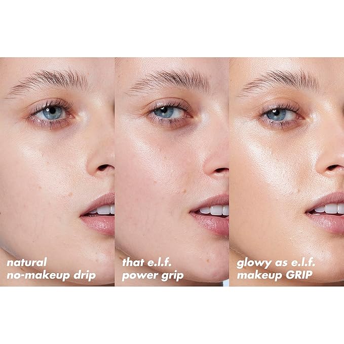 e.l.f. Power Grip Primer + 4% Niacinamide, Gel-Based & Hydrating Face Primer, Evens Skin & Brightens, Grips Makeup, Vegan & Cruelty-Free, 0.8 Fl Oz-BrightBean Baby