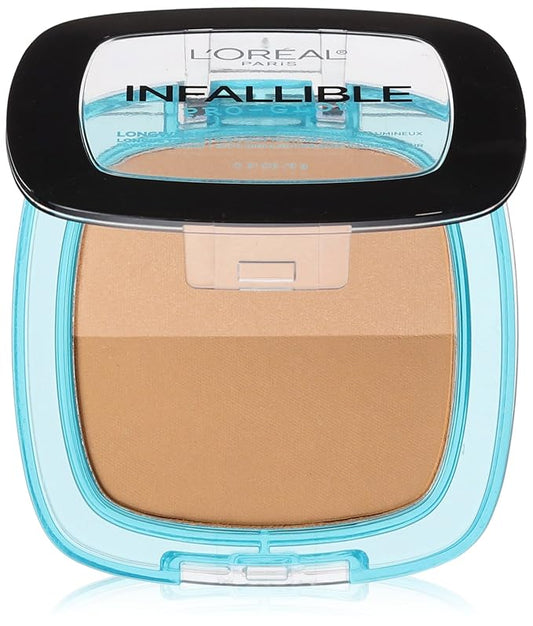 L'Oréal Paris Infallible Pro Glow Pressed Powder, Creme Cafe, 0.31 oz.-BrightBean Baby