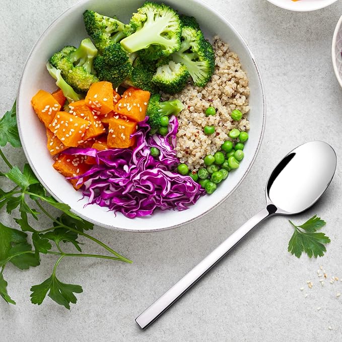 Stainless Steel Dinner Spoons, Tablespoons Set of 12