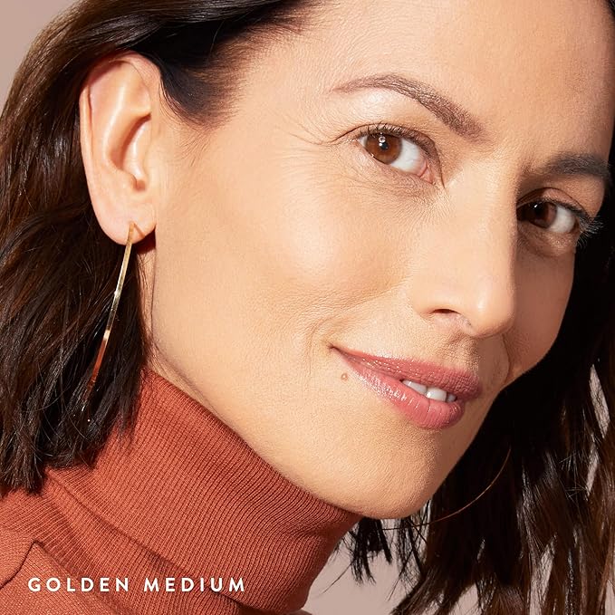 LAURA GELLER NEW YORK Baked Double Take Powder Foundation - Golden Medium - Buildable Medium to Full Coverage - Matte Finish-BrightBean Baby