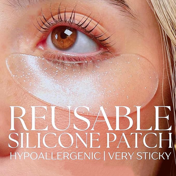 Under Eye Patches For Lash Lift Eyelash Extension Durable Gel Eye Pads Separate Upper & Lower Lashes Sticky Gel Eye Patch - Moon Shape Fit Eyelids Eyelash Mask Cover 4 Colors-BrightBean Baby