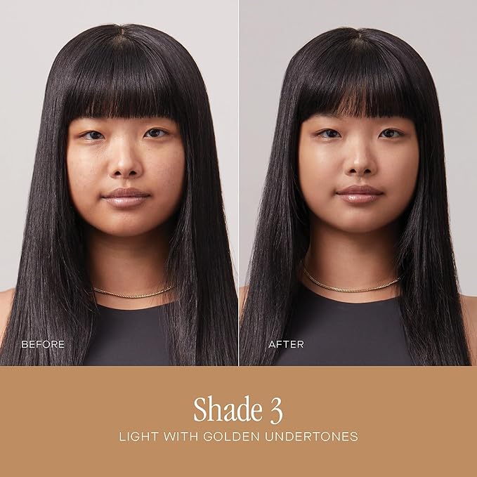 Summer Fridays Sheer Skin Tint - Skin Tint with Hyaluronic Acid - Helps Diminish Uneven Skin Tone - Sheer to Light Coverage - Shade 3 - Light with Golden Undertones (1 Fl Oz)-BrightBean Baby