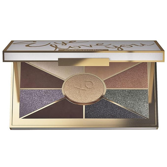 Mirabella Eye Love You Neutral Shimmer Eyeshadow Palette - Makeup Palette w/Ultra Pigmented Pressed Powders, Creamy Matte & Shimmer Brown Eyeshadow Shades - Rendezvous-BrightBean Baby