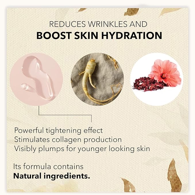 Marie d'Argan Eye Contour Serum for dark circles and puffiness, with Hyaluronic Acid, Ginseng and Hibiscus Anti-wrinkle, Repairs Bags under eyes, iluminates skin, firming effect, 15 ml,-BrightBean Baby