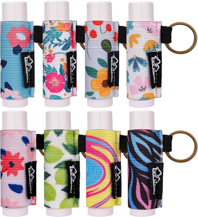 WK IEASON Lip Balm Holder Keychain Bulk Chapstick Holder Key chain-BrightBean Baby