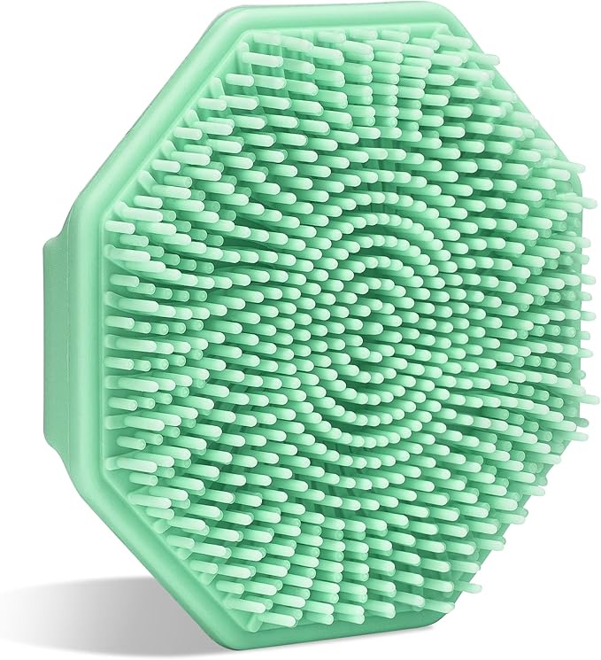 Sud Scrub® Antimicrobial Silicone Face Scrubber, 1 Pack, Gentle Face Exfoliator for Sensitive Skin, Eco Friendly Facial Cleansing Brush, Exfoliating Face Brush for Men and Women (Mint)-BrightBean Baby