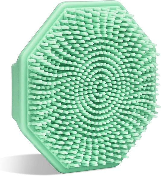 Sud Scrub® Antimicrobial Silicone Face Scrubber, 1 Pack, Gentle Face Exfoliator for Sensitive Skin, Eco Friendly Facial Cleansing Brush, Exfoliating Face Brush for Men and Women (Mint)-BrightBean Baby