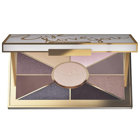 Mirabella Eye Love You Neutral Shimmer Eyeshadow Palette - Makeup Palette w/Ultra Pigmented Pressed Powders, Creamy Matte & Shimmer Metallic Eyeshadow Palette - Undressed-BrightBean Baby