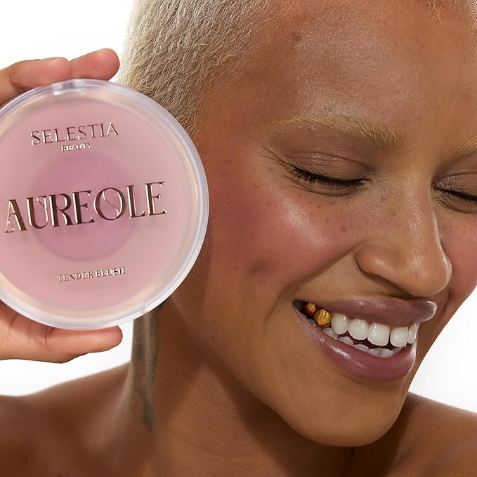 Blush Duo Aureole - High Pigmented Pink Blush for Cheeks - Blush Powder with Matte Finish - Easy-to-Blend Texture - Mix or Use Separately, 0.53 Oz-BrightBean Baby