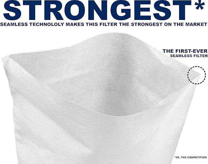 (50 Pack) Commercial Cold Brew Coffee Filters, 20" x 20" For Commercial Model Cold Brew Coffee Makers and 5-Gallon Commercial Systems