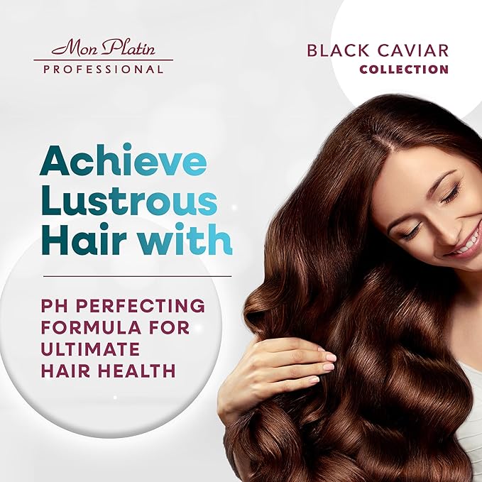 Mon Platin Professional Black Caviar Volumizer Hair Shampoo - For Fine, Thin, Fragile Hair - Enriched with Black Caviar, Hair Shampoo for Damaged hair, Volume Shampoo, SLS/Salt Free 500ML-BrightBean Baby