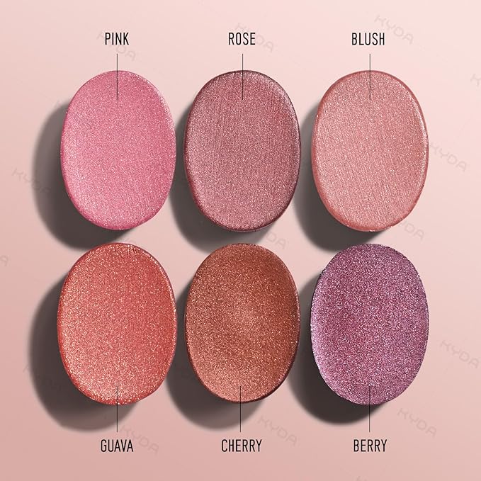 KYDA 3 Colors Mineral Color Balm, Buildable Shimmer Color for Lips and Cheeks, Broad spectrum SPF 35, Natural Shimmer Finish, Lightweight Blendable Creamy, Multiuse Blush Stick, Set A-BrightBean Baby