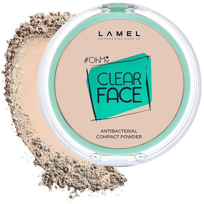 Lamel OhMy Clear Face Powder - Light Natural Coverage & Suet Control - Cruelty Free - Light Natural N.401-BrightBean Baby