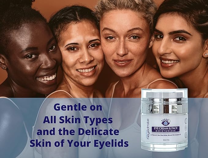 Eye Cream and Face Moisturizer with Organic Aloe Juice, Shea Butter, Almond Oil, & Jojoba Oil | Anti-Aging Eyelid and Facial Moisturizer to Reduce Dark Spots, Dark Circles & Wrinkles (1)-BrightBean Baby