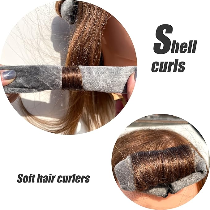 Aimin Hair Rollers Night Sleep Foam Hair Curler Rollers Flexible Soft Pillow Hair Rollers DIY Sponge Hair Styling Rollers Tools set (18 pcs gray) …-BrightBean Baby