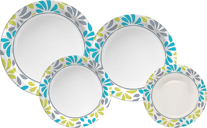 Genuine Joe Printed Paper Plates, 9" (Pack of 500)