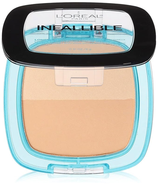 L'Oréal Paris Infallible Pro Glow Pressed Powder, Sand Beige, 0.31 oz.-BrightBean Baby