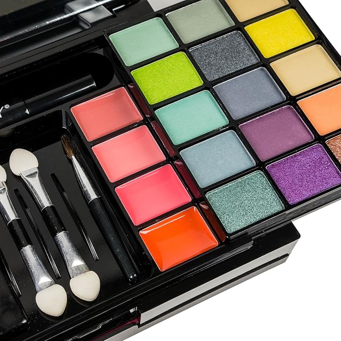 SHANY 'Fix Me Up' Makeup Kit - Eye Shadows, Lip Colors, Blushes, and Applicators (Pack of 4)-BrightBean Baby