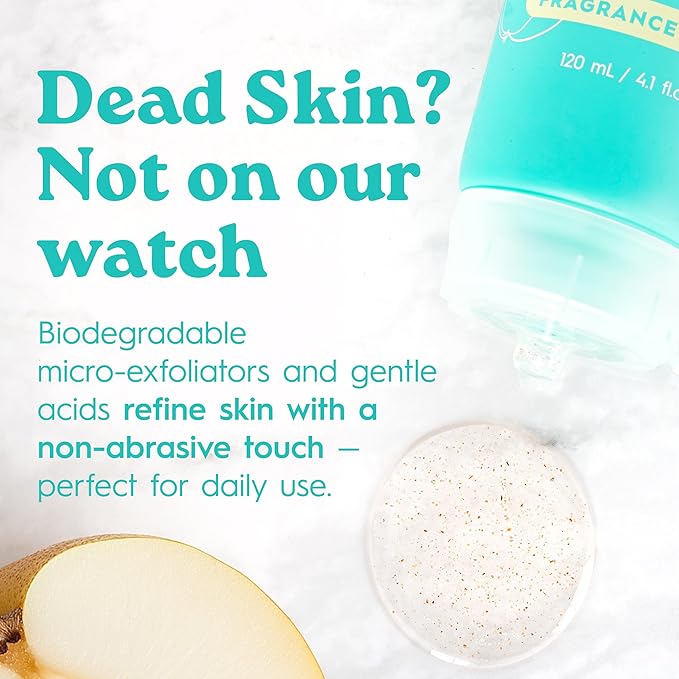 Tree To Tub Exfoliating Face Wash - Gentle Facial Exfoliator & Face Scrub w/Salicylic Acid for Glowing Skin - Non-Irritating Exfoliant to Remove Buildup & Refine Texture - For All Skin Types-BrightBean Baby