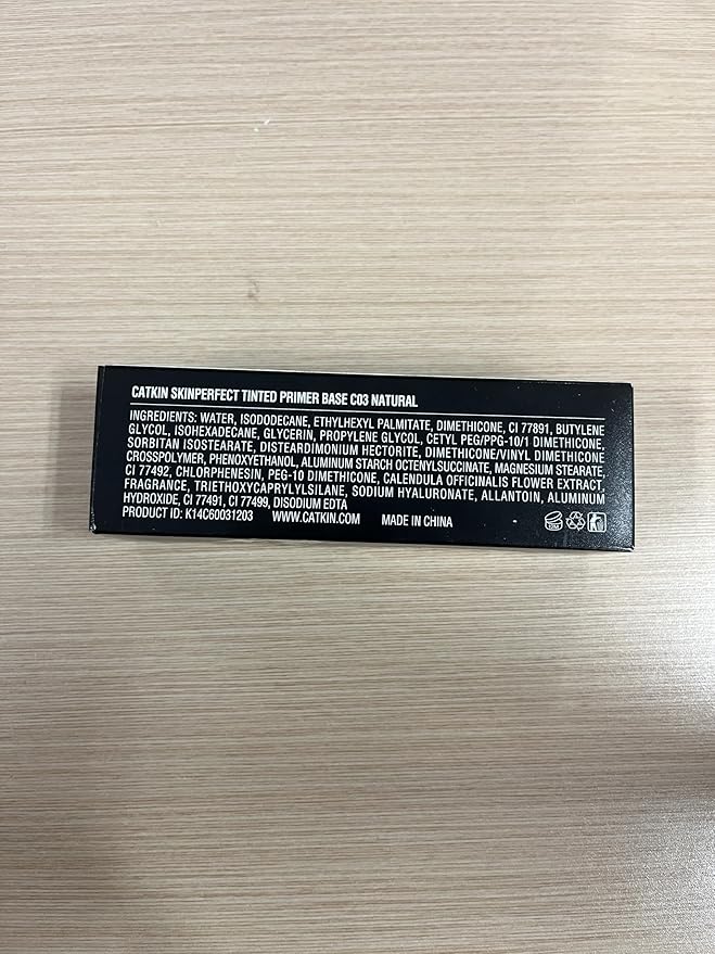 CATKIN Beige Tinted Face Makeup Primer Base Brighten Even Skin Tone Correcting Cream Veil Blur Pores Oil Control Infused with Hyaluronic acid Light Make up for All Skin-BrightBean Baby